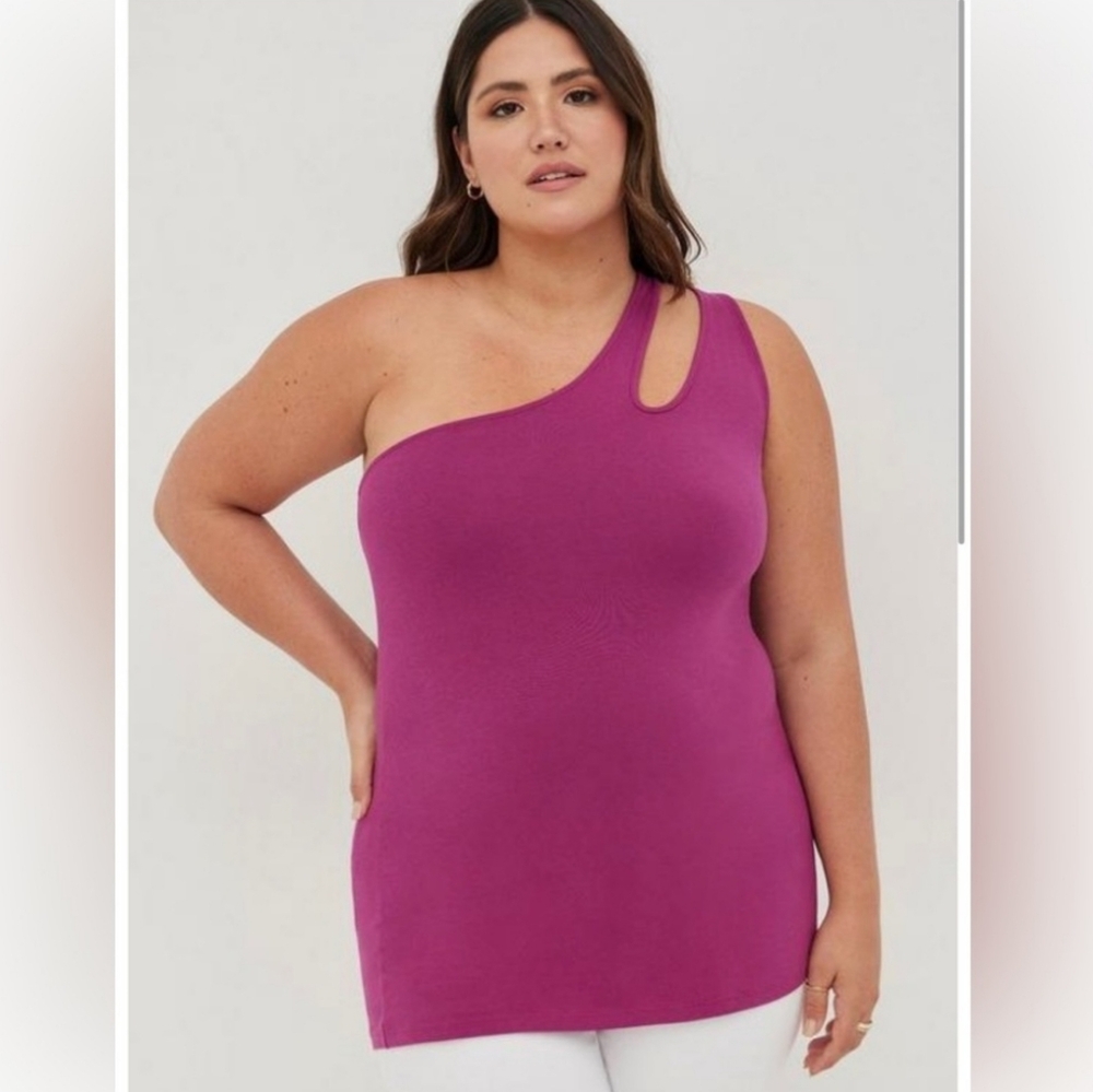 Torrid Foxy One Shoulder Cutout Top